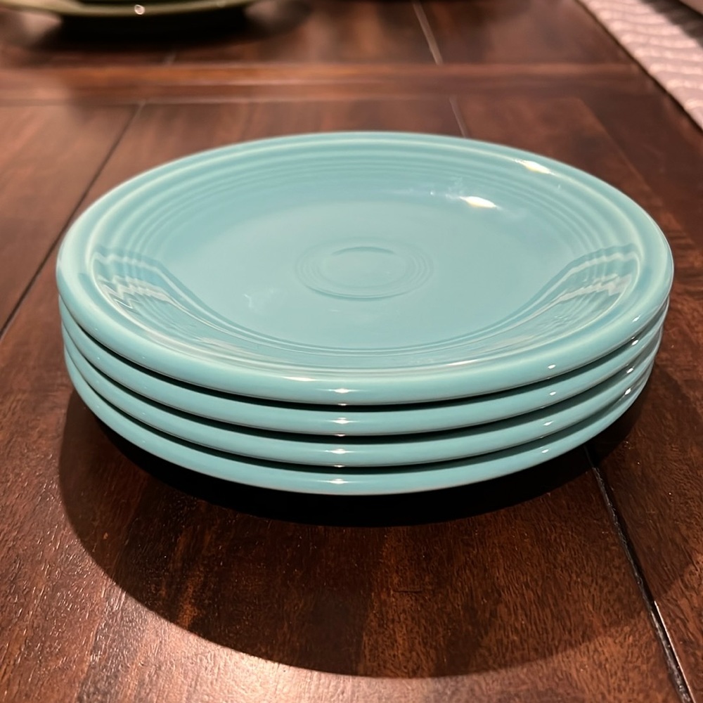 Fiesta Fiestaware Turquoise Salad Plates set of 4